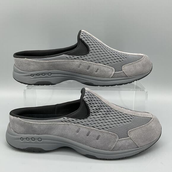 NEW Easy Spirit Traveltime Women’s Classic Mules Gray Size 11M - Picture 1 of 10